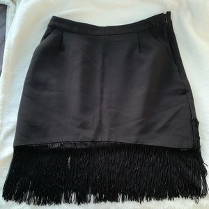 NWOT The Letter Tassel Mini Skirt
